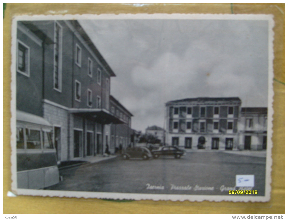 ISERNIA Piazzale Stazione Grand Hotel  Auto Epoca Edizione Angelo Santoro - Isernia