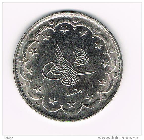 ¨  TURKIJE  20  KURUSH  1327 ( COPY ) - Souvenir-Medaille (elongated Coins)