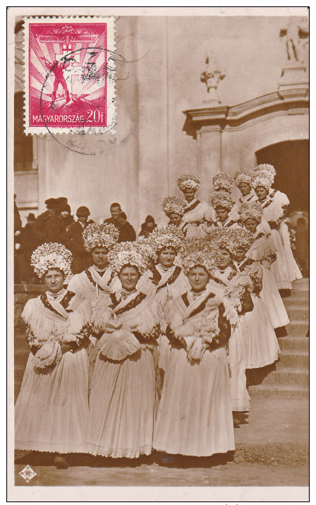 RP: Young Girls Leaving Church  , MEZOKOVESD , Hungary , 1933 - Hongrie