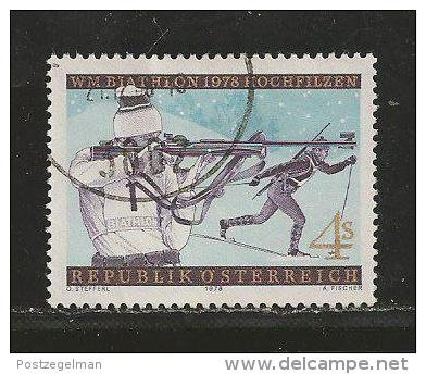 AUSTRIA, 1978, Cancelled Stamp(s), Biathlon, MI Nr. 1568, #4133 - Used Stamps