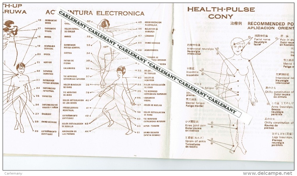 ACUNPUNTURA ELECTRONICA  1980  31 PAG. DR. MARUWA REP.CHINA - Health & Beauty