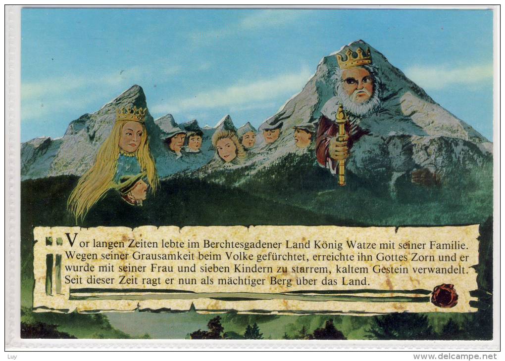 BERCHTESGADEN -  König Watze, Gesichter In Stein, Faces In The Mountains, Visage Dans La Montagne - Contes, Fables & Légendes