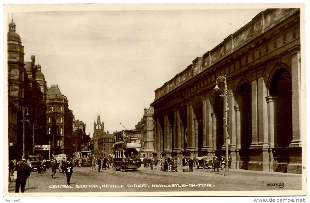 TYNE And WEAR -  NEWCASTLE - CENTRAL STATION, NEVILLE STREET - TRAM  RP T73 - Newcastle-upon-Tyne