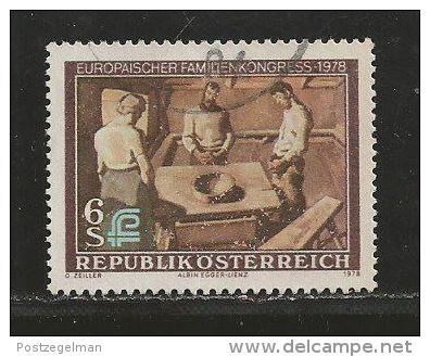 AUSTRIA, 1978, Cancelled Stamp(s), Family Congress, MI Nr. 1587, #4140 - Used Stamps
