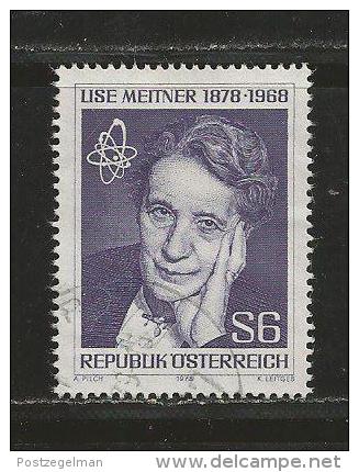 AUSTRIA, 1978, Cancelled Stamp(s), Von Meitner, MI Nr. 1588, #4141 - Used Stamps