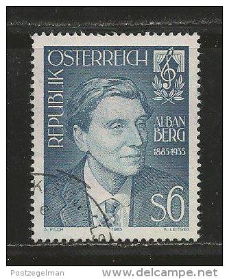 AUSTRIA, 1985, Cancelled Stamp(s), Alban Berg,  MI Nr. 1803, #4159 - Used Stamps