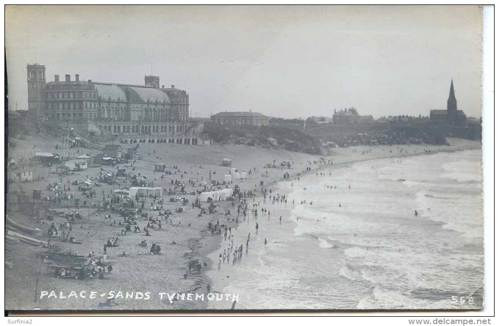 TYNE And WEAR - TYNEMOUTH - PALACE SANDS - VERY CROWDED 1922 RP T264 - Other & Unclassified