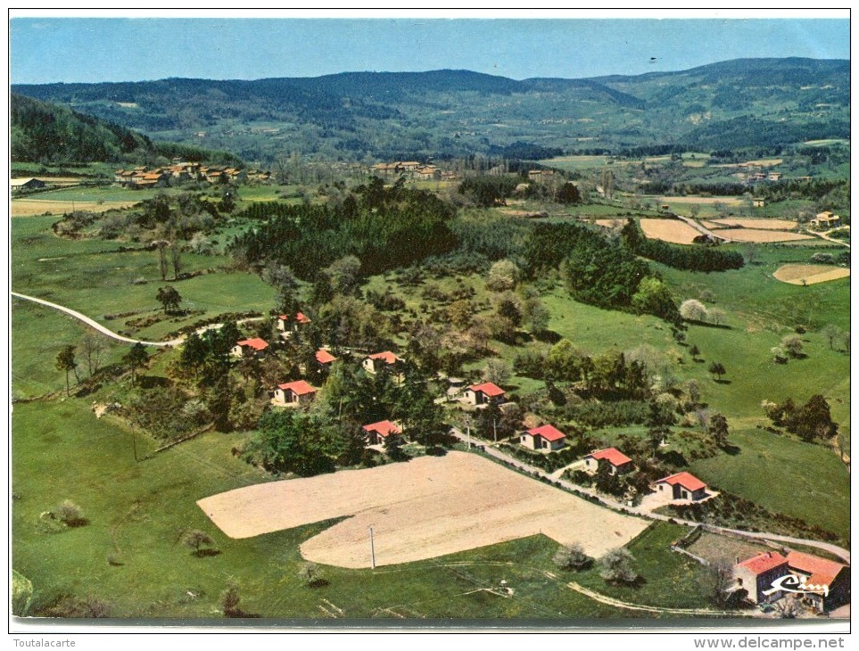 CPSM 42 ST JULIEN SOLEYMIEUX VILLAGE DE VACANCES AUX ECUREUILS DE MONTCHOVET Grand Format 15 X 10,5 - Saint Jean Soleymieux