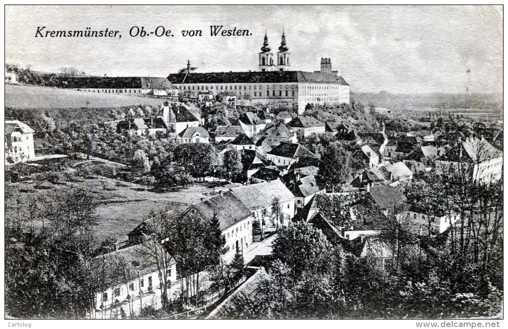 Kremsmünster, Ob - Oe. Von Westen - Kremsmünster