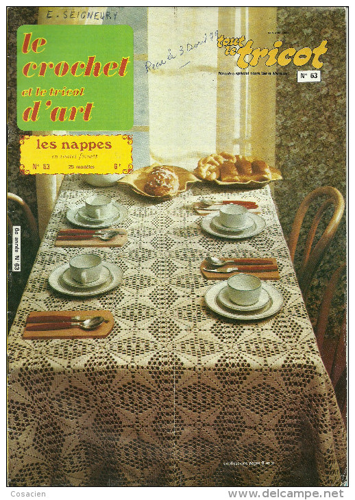 Le Crochet Et Le Tricot D'art 63 Les Nappes Au Crochet - Art