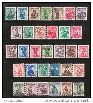 AUSTRIA, Various Years, Cancelled Stamp(s), 32 Stamps Austrian Dresses,  , #4161 - Used Stamps