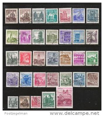 AUSTRIA, Various Years, Cancelled Stamp(s), 33 Stamps Historic Buildings,  , #4162 - Used Stamps