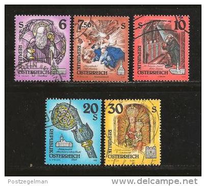 AUSTRIA, Various Years, Cancelled Stamp(s), 5 Stamps Religion  , #4166 - Used Stamps