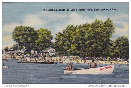 The Bathing Beach At Craig Beach Park Lake Milton Ohio - Autres & Non Classés