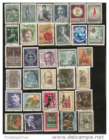 AUSTRIA, Various Years, Cancelled Stamp(s), 200 Stamps Different Commemoratives  , #4376-4393 - Used Stamps