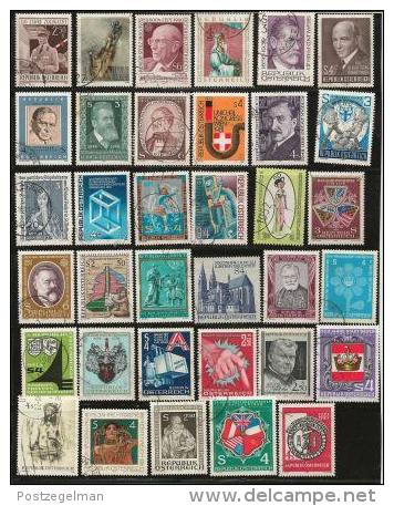 AUSTRIA, Various Years, Cancelled Stamp(s), 200 Stamps Different Commemoratives  , #4376-4393 - Used Stamps