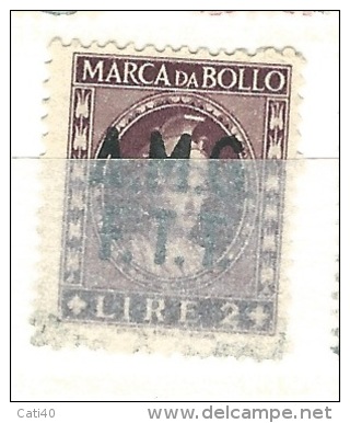 MARCA DA BOLLO REVENUE - TRIESTE AMG FTT  - LIRE 2 - Fiscale Zegels