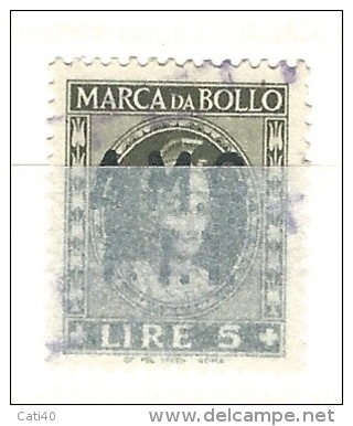 MARCA DA BOLLO REVENUE - TRIESTE AMG FTT  - LIRE 5 - Steuermarken