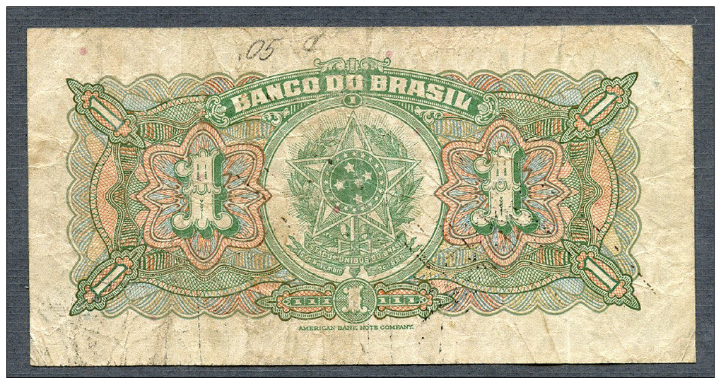 Pick131a 1944 - N°série 386 - N° 078336 UM MIL REIS - Brasile