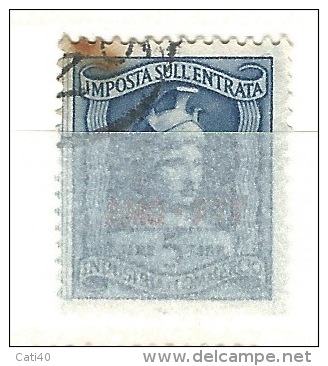 MARCA DA BOLLO REVENUE - TRIESTE AMG FTT  - IGE - LIRE 5 - Revenue Stamps