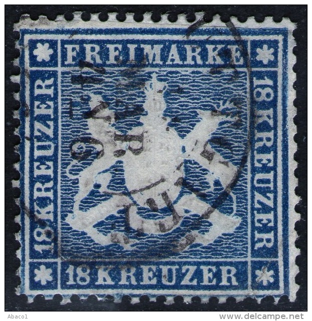 Stuttgart 11. MAR Auf 18 Kreuzer Blau - Württemberg Nr. 20 Y - Other & Unclassified