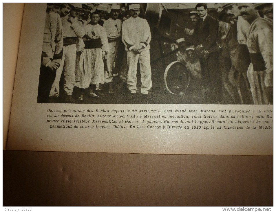 1918 LPDF: Garros Et Marchal évadés Du Camp;GROS CANON BRITISH; Gérardmer; ITALIE; Phare De La Hève; CARNET D'un POILU - Français