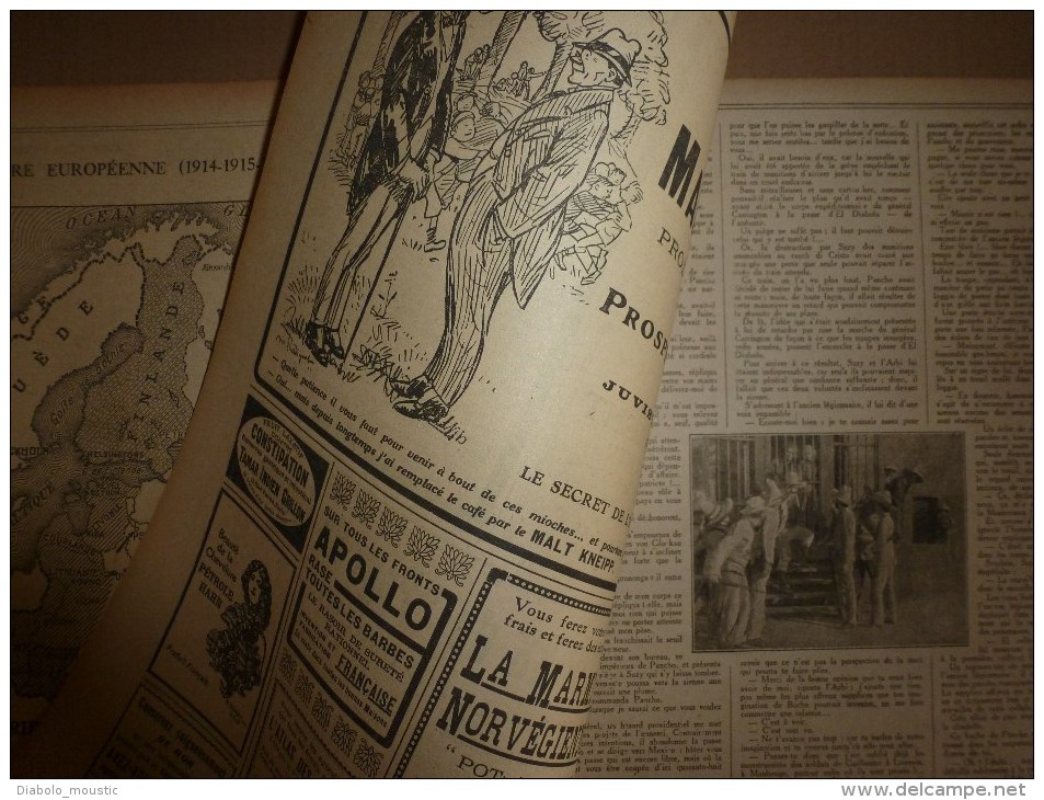 1918 LPDF: Garros et Marchal évadés du camp;GROS CANON BRITISH; Gérardmer; ITALIE; Phare de La Hève; CARNET d'un POILU