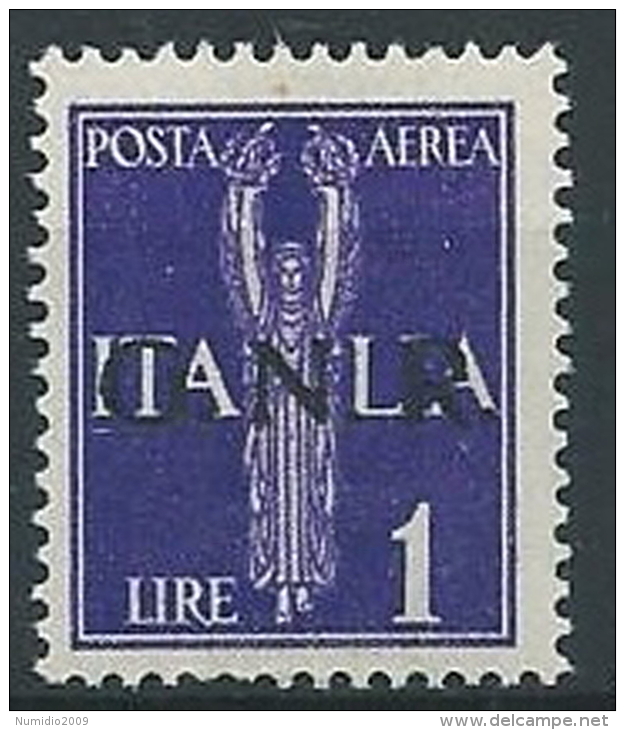 1944 RSI GNR VERONA POSTA AEREA 1 LIRA MNH ** - ED857-5 - Correo Aéreo