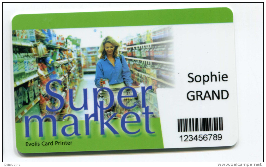 Specimen De Cartes De Fidélité "Super Market" - Evolis - Kataloge