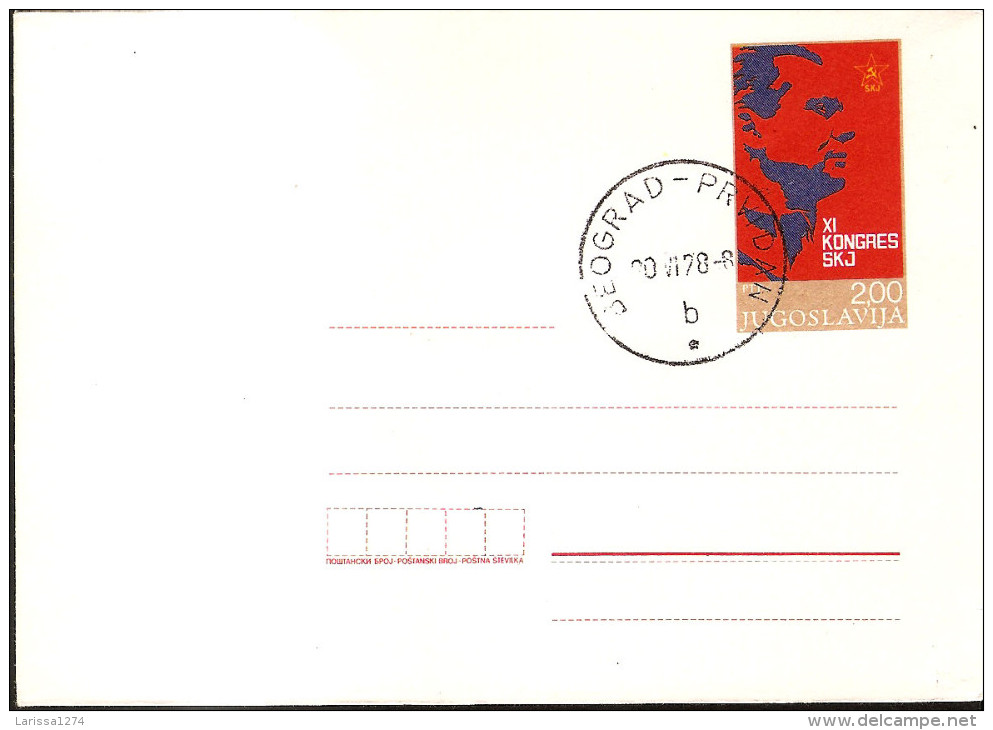 124.YUGOSLAVIA 1978 Tito 2 Postal Stationary Post Card And Cover - Storia Postale