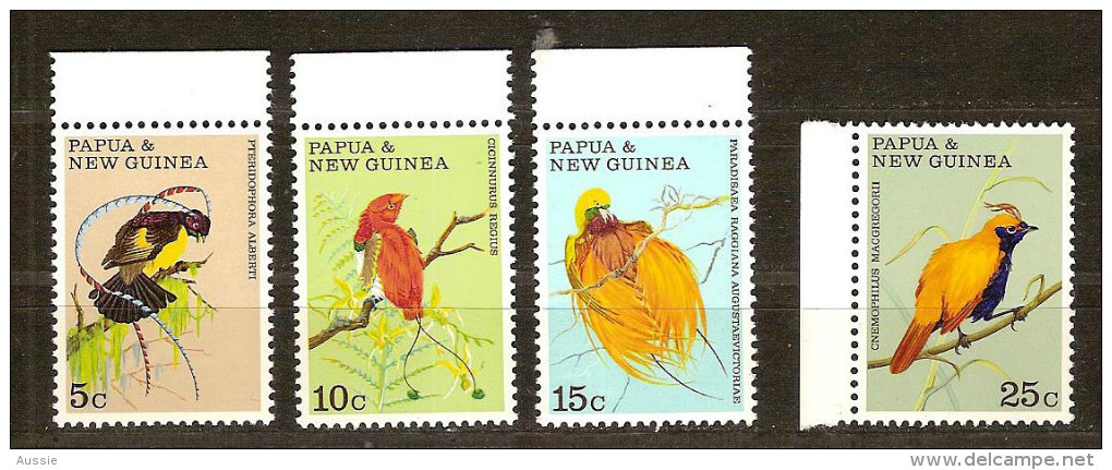 Papouasie Et Nouvelle-Guinée Papua 1970 Yvertn° 174-77 *** MNH Cote 12 Euro Faune Oiseaux Vogels Birds - Papouasie-Nouvelle-Guinée