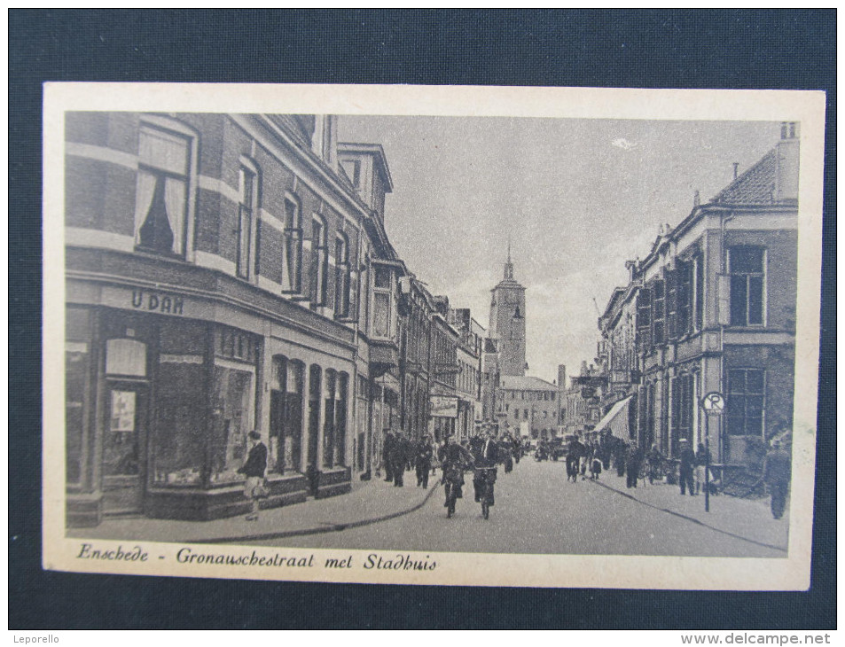 AK ENSCHEDE Straat Ca.1940  ///  D*13859 - Enschede