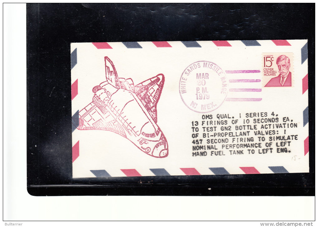 SPACE -   USA -  1979 - OMS COVER WITH WHITE SANDS 20 ,MAR  POSTMARK - United States