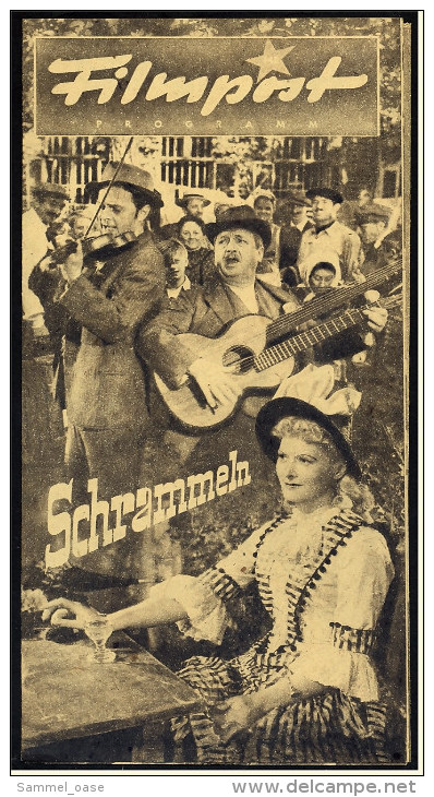 "Filmpost" "Schrammeln" Mit Marte Harell , Hand Moser  -  Filmprogramm Von Ca. 1948 - Other & Unclassified