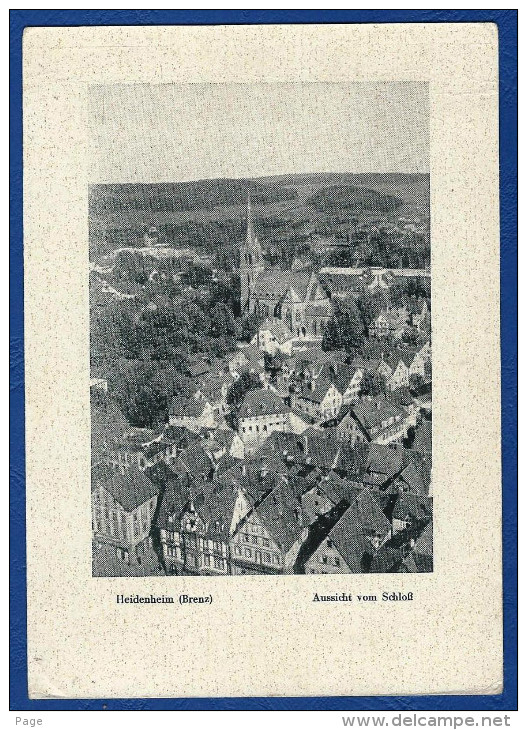 Heidenheim,Aussicht Vom Schloß,1951,versandt Von Duisburg Nach Heidenheim - Heidenheim