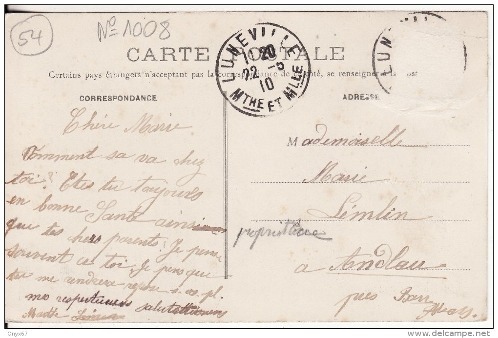 Carte Postale Fantaisie Multi-Vues " Souvenir " De LUNEVILLE (Meurthe Et Moselle) VOIR 2 SCANS - Luneville