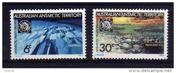 A.A.T. - 1971 - 10th Anniversary Of Antarctic Treaty - MNH - Neufs