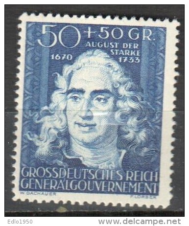 Poland - Generalgouvernement - 1944 Mi 123 - MNH (**) - General Government