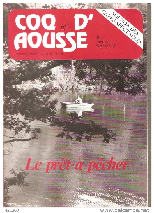 COQ D'AOUSSE - Journal intime de la Wallonie- LES 12 NUMEROS  0 à 11 - PARUS de avril 83 n°0  à été 85 n°11 -