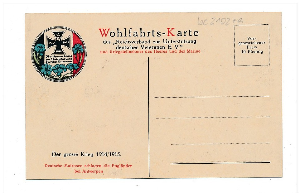 Alte Karte -Schlachteld  Darstellung   (bc2102 ) Siehe Scan  ! - Guerra 1914-18