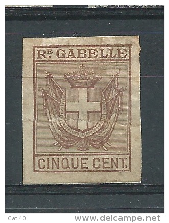 MARCA DA BOLLO- REVENUE - REGIE GABELLE   CINQUE CENT. - Revenue Stamps