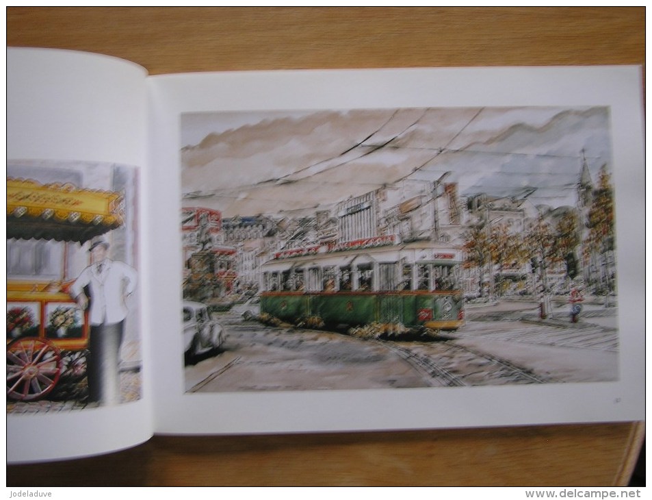 LIEGE TU M' AS BIEN FAIT RIRE Lavallée Dengis Régionalisme Illustrations Aquarelles De Tram Tramways SNCV Vicinal - Bélgica