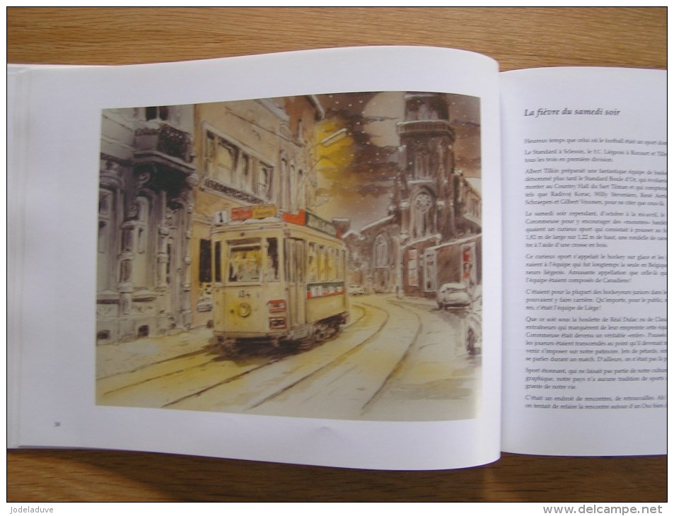 LIEGE TU M' AS BIEN FAIT RIRE Lavallée Dengis Régionalisme Illustrations Aquarelles de Tram Tramways SNCV Vicinal