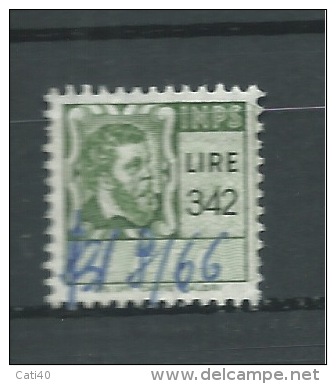 MARCA DA BOLLO- REVENUE - MARCHE INPS GALILEO LIRE 342 - Revenue Stamps