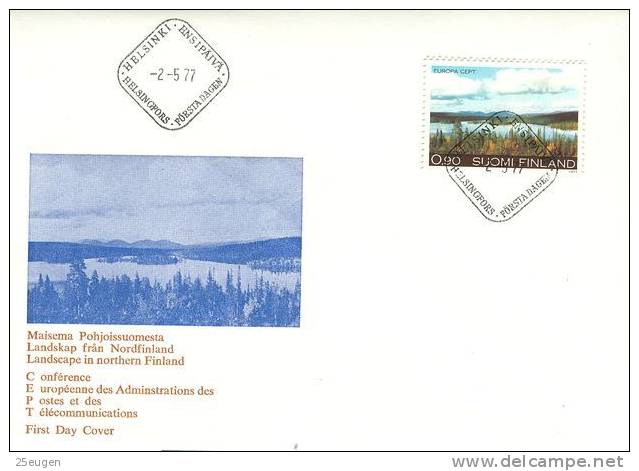 FINLAND 1977 EUROPA CEPT FDC - 1977