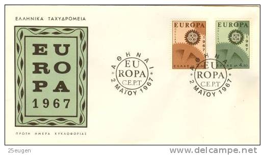 GREECE  1967 EUROPA CEPT   FDC - 1967