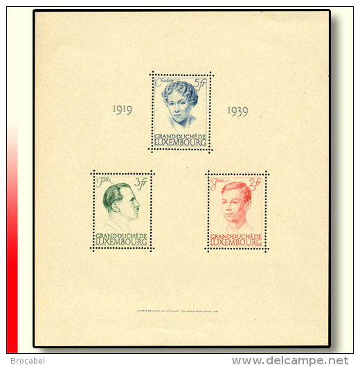 Luxembourg BL 003** - Caritas 1939 - MNH - Blocks & Sheetlets & Panes