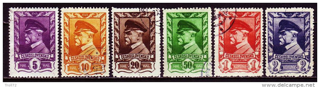 CSSR 1945 - 433-38 O / Michel - Used Stamps