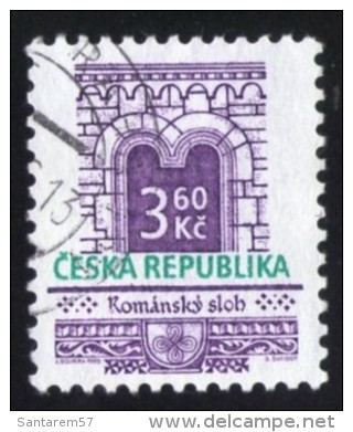 République Tchèque 1995 Oblitéré Rond Used Stamp Fenêtre Architecture Style Roman Romanesque - Used Stamps