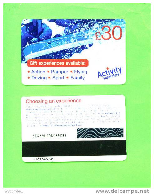 UK - Magnetic Gift Card/Activity Superstore - Other & Unclassified